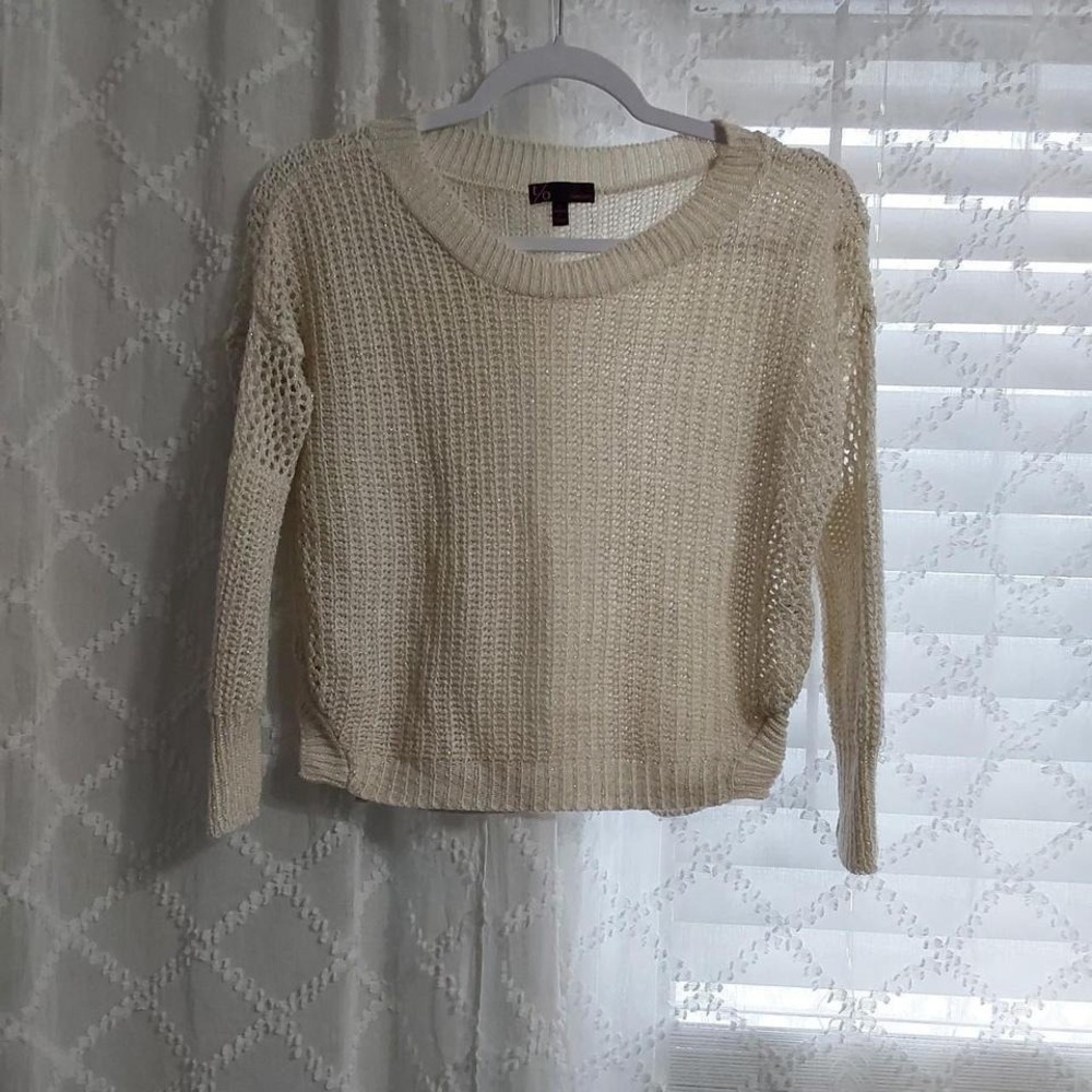 sparkly‎ crop sweater